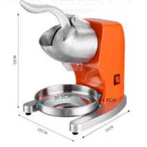 살얼음만들기 실타래빙수 눈꽃 빙삭기 분쇄기 샤베트, 블루 더블 칼 표준 모델-스무디 컵