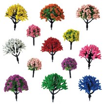 컬러나무모형 34종/건축모형 디오라마 조경재료 모형나무, 옵션22.컬러 나무 모형-8cm(2개입)/T-69