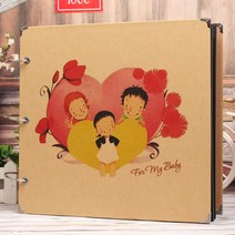 접착앨범 졸업 기념첩 DIY 성장함 루스리프 수첩 레노트 책글 쓸 있다 사진첩 제작 핸드메이드 2615641478, $15 인치 행복 온가족 30 장 60 면