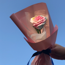 무지개 장미 꽃 비누 꽃다발 플리저브드, 무지개장미비누꽃꽃다발