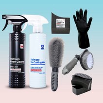 바인더 익스트림 플러스 휠 세정제 철분 분진 갈변 제거제 녹 제거 크리너, 04 휠 (세정+코팅) 세트