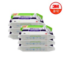 3M 손으로 쓰는 먼지제거 티슈 90매, 6개