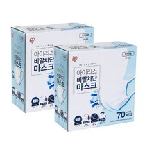 1+1 아이리스 KF-AD 비말차단용 마스크 흰색 대형 140매 / 코스트코 국산 개별포장