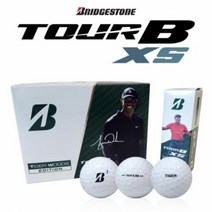 브리지스톤 2021 타이거우즈 볼 TOUR B XS 에디션 (1더즌/12개) 새제품 3피스, 포장해주세요