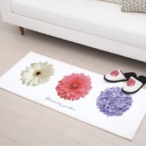 상상후 북유럽 발매트 주방매트 현관매트 러그, 06_블루밍가든(주방매트)