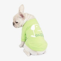 강아지 고양이 항균 가공 파스텔 라운드 티셔츠.리얼펫, M|옐로우