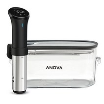 Anova 수비드 키트 정밀 쿠커 침수 순환기 수비드 쿠커 정밀 Wi-Fi 쿠커 1개와 16리터 정밀 수비드 요리 용기 1개 포함