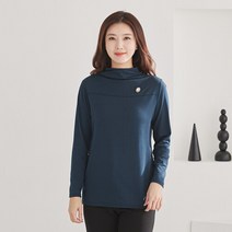 마담4060 엄마옷 가로절개반폴라티셔츠-XATE301001-