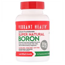 Vibrant Health 브로콜리 676mg 칼슘 보론 60캡슐 1개, 3개