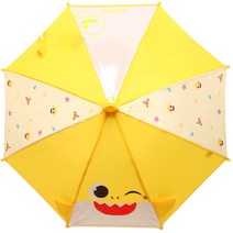 나린키즈 핑크퐁 아기상어 패턴 입체 안전40 우산 유아동 어린이 안전 자동 캐릭터 장마용품