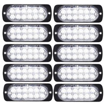 앰버 라이트 트럭 스트로브 12LED 스코프 경고 LED램프, T06-White