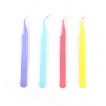 스티커 핀셋 액세서리 공예 네일 아트 보석 십자수 다꾸 정교한 작업 안성 맞춤 스텐 내구성 프로 속눈썹 정밀 탑꾸 스꾸 트위저 커브 마테 프라모델 전자제품 비즈 옐로우