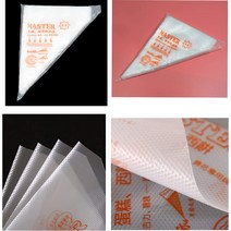 짤주머니 생크림 아이싱 비닐 천 100Pcs 일회용 과자 가방 장식 파이핑 베이킹 도구, 한개옵션1, 01 50PCS