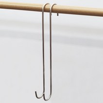 다용도 긴 롱 스텐 S자고리 실버 30cm, 1개