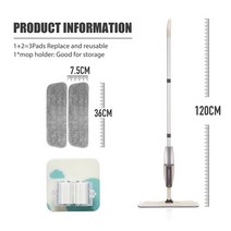 물걸레 청소기 로봇 무선 스팀 유선 밀대 진공 소형 자동 홈쇼핑, 걸레 천 3개 후크 1개