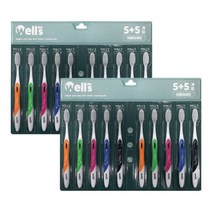 웰스 화이트 이중미세모 20개 칫솔, 웰스 화이트 이중미세모 20개 칫