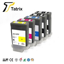 호환 토너 Canon PFI-120 PFI120 잉크 카트리지 image prograf iPF TM-200/iPF TM-205 / TM-300 TM-305 프린터, [03] 1PCS C