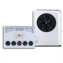 무시동에어컨 차량용 12V 24V 캠핑카 카라반 대형트럭, 12V 블랙