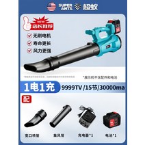 대포 송풍기 무선 제설 기계 예초기 공업용 부로아 브로아 고압 바람, U.브러시리스스톰블루[킹모델6.0ah]1회충전