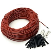 적외선 바닥 난방 케이블 카본 와이어 코일 10 ~ 100 미터 12K 33 Ohm m 220V, 50m