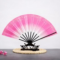 중국 전통 꽃 부채 댄스 팬 다채로운 29*51cm 성인 핸드 방수 이브테일 a 메인 Abanicos Para Boda De Mano, 한개옵션1, 17 A17