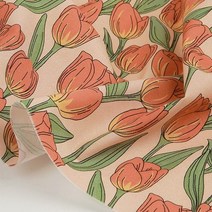 DTP 20수 면원단) JP1278 빅튤립 핑크 KC1 마루원단