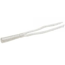 Zoom Bait 008045 스플릿 테일 트레일러 10.2cm(4인치) 20팩 화이트 펄 180731, 4, Silver-Rainbow, Silver-Rainbow