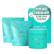 세인트랩073 루미넌트 민트 모공 토너 대용량 패드 본품 70p + 리필 70p x 2개 세트, 140g, 5세트
