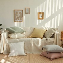 1300K 올데이 보송보송한 쿠션 겸 방석 7colors 커버만, 단품