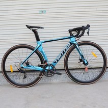 자전거프레임 치넬리 비고렐리 알루미늄 서벨로twitter 전체 탄소 섬유 더블 디스크 브레이크 700c 로드 바이크 22단 105r7000 시프트 시스템, 파란색, 52cm, 22