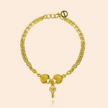 [KT알파쇼핑]24k [JUMIERE] 하트캐드나 순금 팔찌 7.5g
