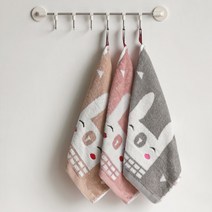 다용도 주방 핸드타올 자수행주 4종 4P + 주방걸이 set, 과일행주4P