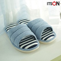 잇츠온 마카롱 슬리퍼 쿠션감 좋은 실내화, 블루