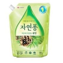 자연퐁 찌든때 걱정없는 솔잎 주방세제, 1.4L, 4개