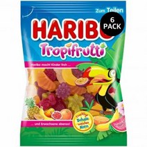 하리보 트루피르푸티 젤리 200g 6팩 Haribo Tropifrutti, 6개
