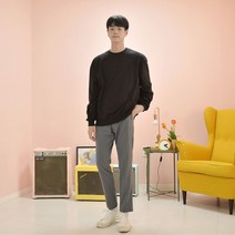 (GBM) 히든 사이드 테크밴딩 슬랙스 (차콜)