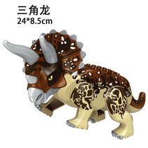 레고호환 티라노사우루스 쥬라기 쥬라기공원 부품 블럭 피규어 조립 빌딩 블록 장난감 큰 크기 공룡 세계 트리케라톱스 티라노사우르스 소년 동물 모델 벽돌 장난감 선물, 17