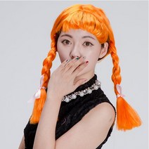 점보삐삐가발(오렌지)파티가발 연극 공연 장기