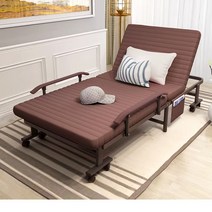 캠핑용 낚시용 가정용 안락의자 접이식 침대 사무실 의자 점심 시간 침대 용, 클래식 -90cm 스모크 그레이 고정팔걸이 수출품, 1개