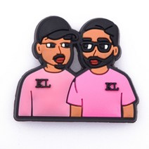 매력 영화 역할 검은 살아있는 물질 Pvc 신발 crocks 악어 장식 방해물 Accessoroies 선물, [03] c0064