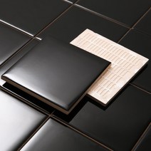 도기질 사각 주방 욕실 타일 유광 블랙 100x100