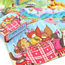 eeBoo 동물파티 36피스 미니퍼즐 3세이상, free, one color