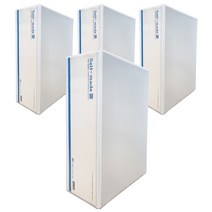 웰컴투 사다리 바인더 3공 10cm A4 백색, 4개입