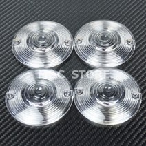 오토바이 4pcs 턴 시그널 라이트 렌즈 커버 할리 투어링 로드 킹 일렉트라 글라이드 로드 글라이드 투어 울트라 softail Heritage, 가벼운 렌즈 커버