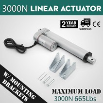 리니어액추에이터 소형 665 Ibs 3000N 4-18 인치 전기 모터 선형 액추에이터 DC 12V 미리메터/초 Lectric, 04 300mm 12 inch_03 750N 10mms