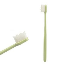 치면착색제 교정용왁스 치과용 고리 유아 아기치실 3 색 옵션 1pc 휴대용 칫솔 나노 초 미세 강모 웨이브플랫 치아 헤드 여행 야외 사용 구강 관리 도구, 03 1pc 웨이브 그린, 03 Green wave