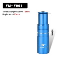 자전거스템 경량 mtb 28.6mm 알루미늄 합금 자전거 포크 줄기 컨트롤 증가 튜브 익스텐더 MTB 사이클링 부, 09 Blue 115mm