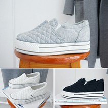 JH굿즈 키높이 여성 슬립온 패션슬립온 다이야몬드 퀼팅 실내화 간편화 누빔 실내화 간편화