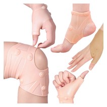 손목보호대 무릎보호대 발목보호대 실리콘재질 자석장착 통증완화 3종, 무릎보호대1P