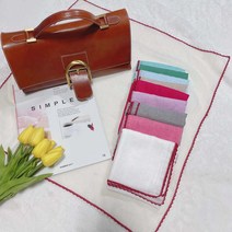 로미언니 무지 레이스 무릎덮개 에티켓 손수건